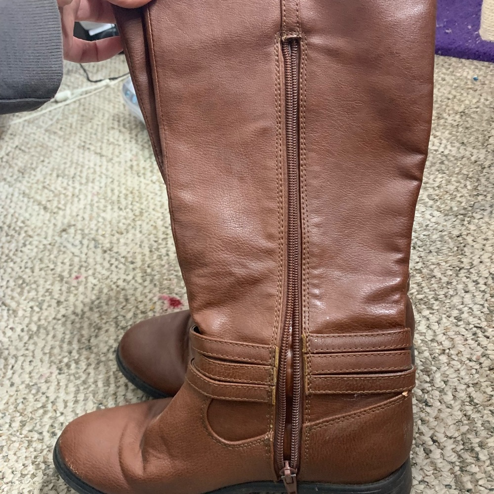 Tan brown knee high boots - Picture 4 of 4